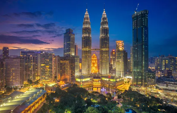 Picture tower, skyscraper, home, panorama, Malaysia, Kuala Lumpur