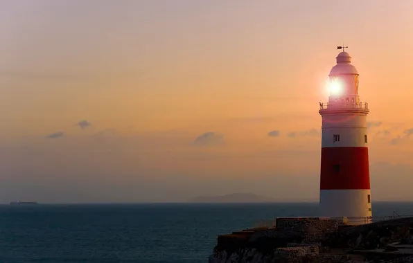 Picture sea, light, lighthouse
