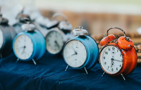 Time, watch, alarms