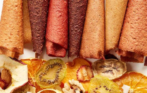 Fruit, pancakes, candied, fruit pastille
