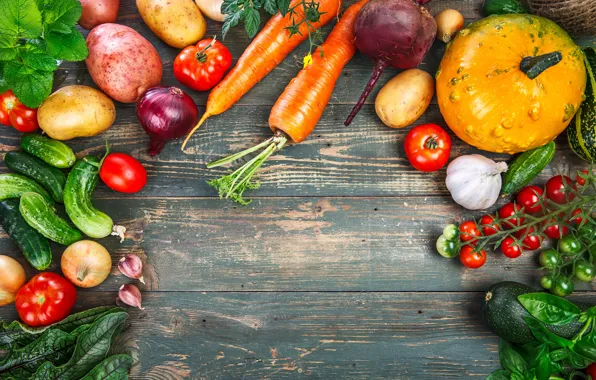 Harvest, vegetables, fresh, wood, vegetables, healthy, harvest