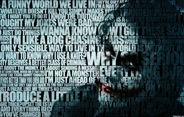 Text, the inscription, Joker, Batman, Batman, Joker, quotes