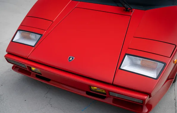 Lamborghini, red, supercar, lambo, Countach, Lamborghini Countach 5000QV