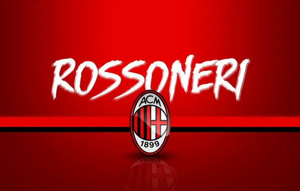 Wallpaper, sport, logo, football, Serie A, AC Milan, Rossoneri