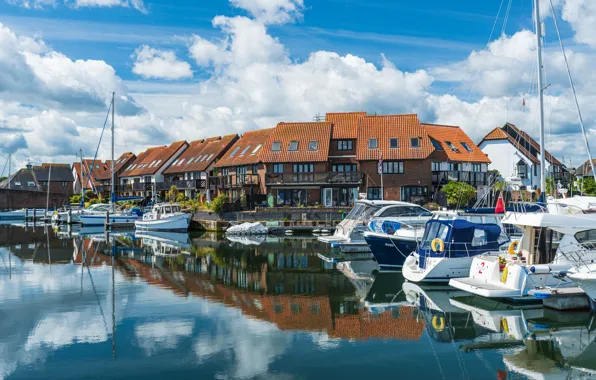 Picture England, home, boats, pier, boats, Southampton