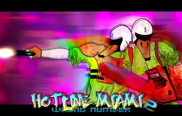Mask, chainsaw, picolet, Hotline Miami 2: Wrong Number, Alex &amp; Ash, Alex &amp; Ash Davis