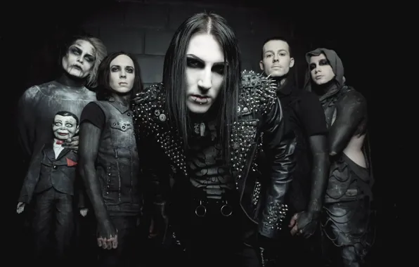 Picture metalcore, post-hardcore, Motionless In White, gothic rock