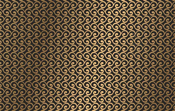 Picture background, gold, pattern, texture, black background