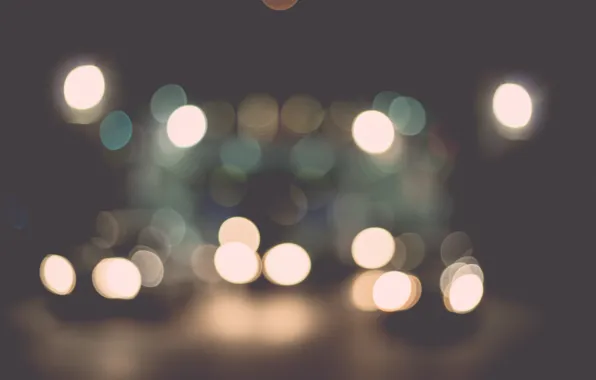 Lights, a lot, bokeh