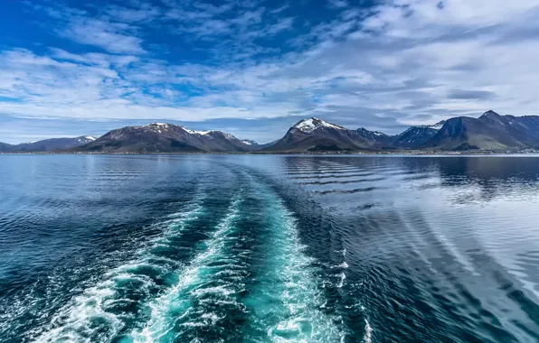 Sea, mountains, Norway, Norway, Lofoten, Norway