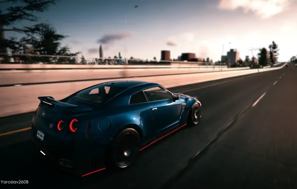 Game, Nissan, car, Nissan GT-R, Nissan GTR, The Crew 2