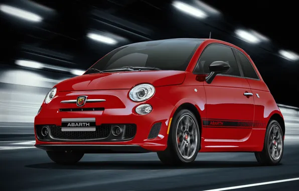 Picture Red, The tunnel, The front, Abarth, 595