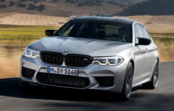 Road, asphalt, grey, movement, BMW, valley, sedan, 4x4