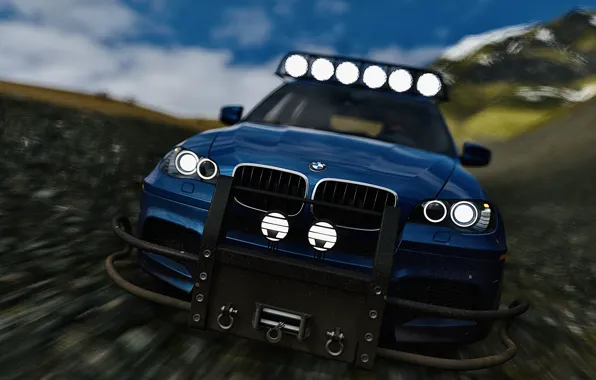 HDR, BMW, Mountain, Game, SUV, X5M, Offroad, UHD