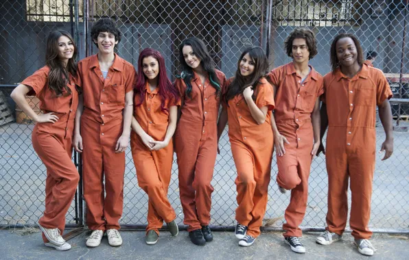 Picture Victoria Justice, Ariana Grande, Victorious, Daniella Monet, Elizabeth Gillies, Avan Jogia, Matt Bennett, Victorious