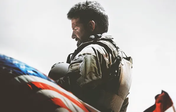 Cinema, red, white, soldier, military, blue, stars, man