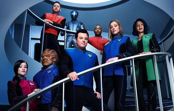 Picture look, actors, the series, Movies, on the stairs, The Orville, Orville