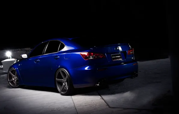 Night, blue, shadow, Lexus, blue, Lexus, the rear part