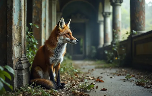 Background, Fox, beast