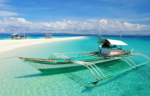Sea, beach, Canoeing
