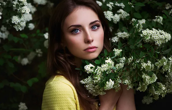 Look, portrait, spring, natural light, Natalya