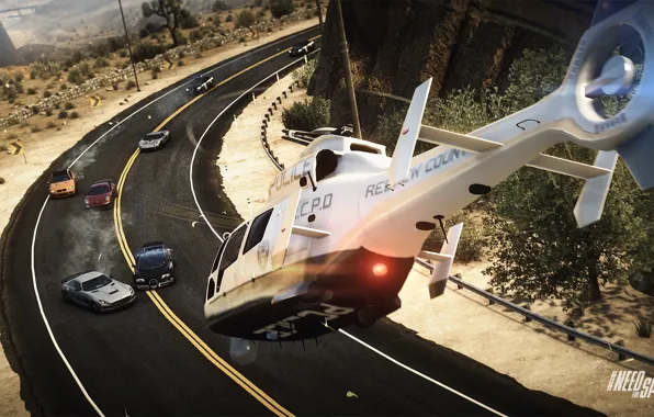 Chase, 911, Porsche, BMW, helicopter, Mercedes, Ford GT, Bugatti Veyron