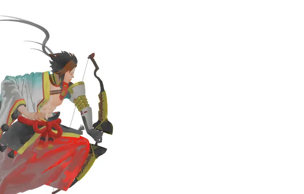 White background, guy, Onmyouji, Onmyouji (NetEase), Minamoto no Hiromasa