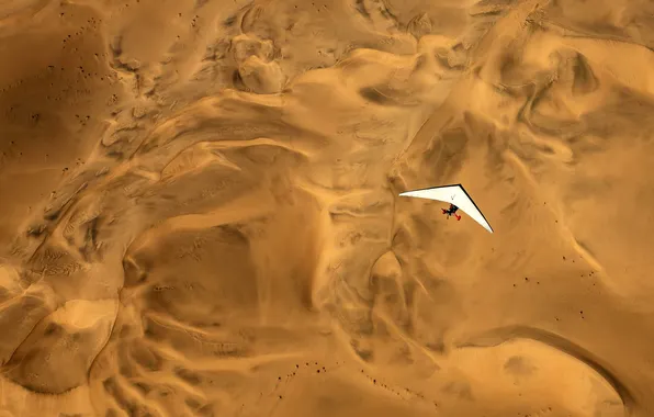 Flight, Namibia, Sands, Flying, Namibia, Sands, Ultralight aircraft, An Ultralight Aircraft