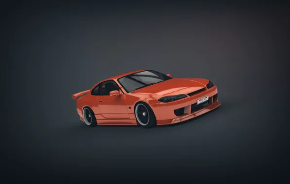 Orange, Nissan, Orange, S15, Silvia, Nissan, Sylvia, Minimalistic