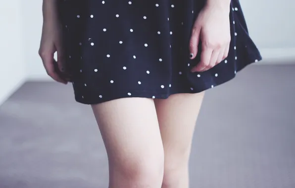 Picture skirt, Girl, slim, dress, legs, chic