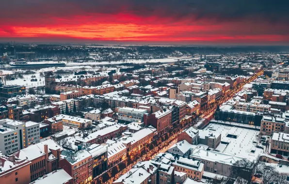 Lithuania, Kaunas, nights