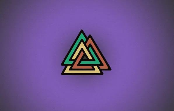 Texture, figure, triangle, impossible figure