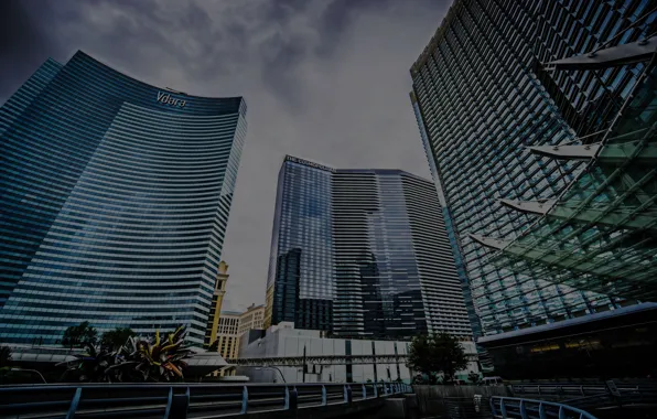 The city, building, megapolis, city center, flats, glass windows