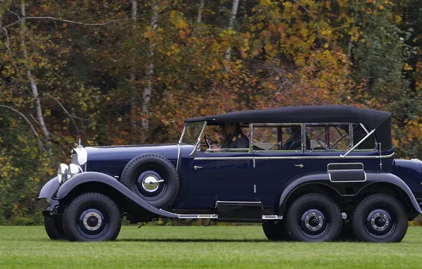Mercedes-Benz, car, high, patency, triaxial, 1934—1939