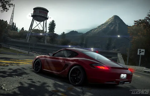 The city, Porsche, race, Need for Speed world