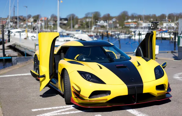 Auto, yellow, door, Koenigsegg, supercar, Worldwide, Koenigsegg Agera RS ML