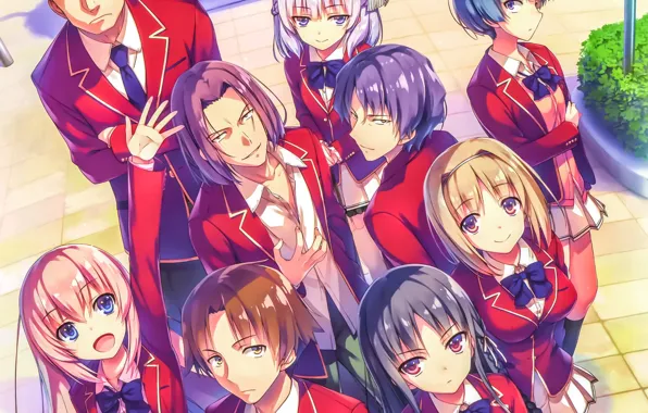 Class, school uniform, Youkoso Jitsuryoku Shijou Shugi no Kyoushitsu e, Welcome To The Class Of …