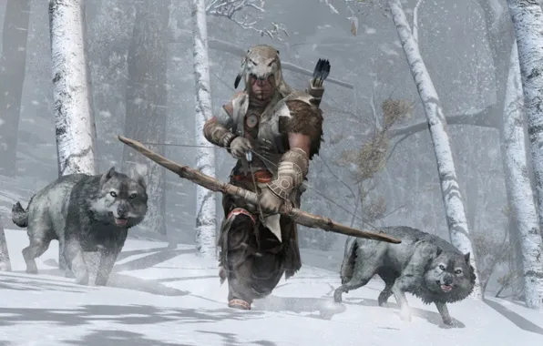 Dog, winter, snow, wolf, canis lupus, howling, mythical, lone wolf