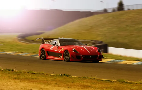 Supercar, Ferrari, track, Ferrari 599 xx