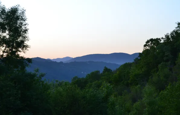 Summer, mountains, stay, the evening, Sochi