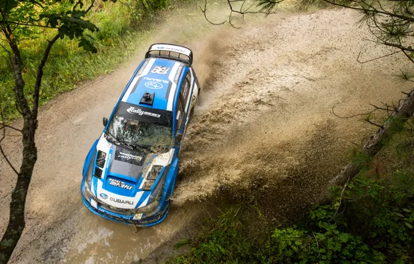 Track, Subaru, Impreza, puddle, WRX, STI, Rally, America