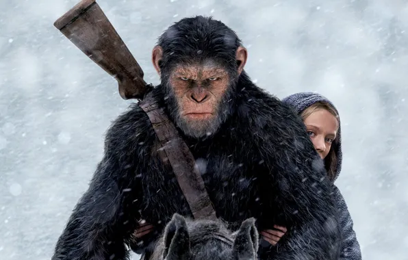 Cinema, girl, gun, monkey, weapon, Nova, movie, horse