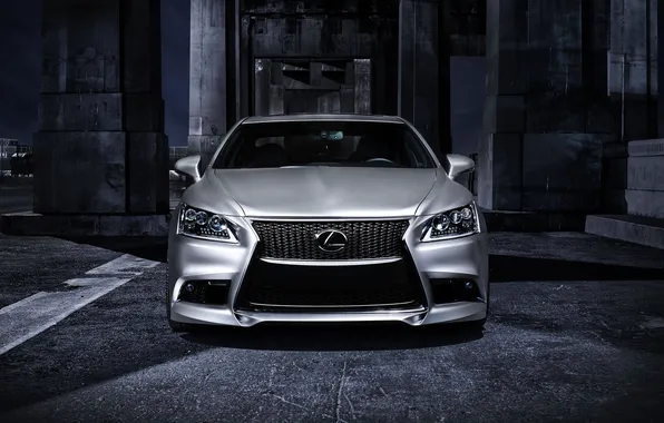 Auto, Lexus, Tuning, logo, Grille, The hood, Lights, The front