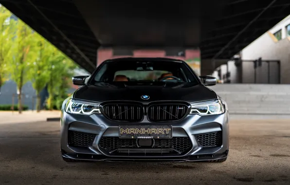 Picture BMW, sedan, front view, Biturbo, BMW M5, Manhart, M5, V8