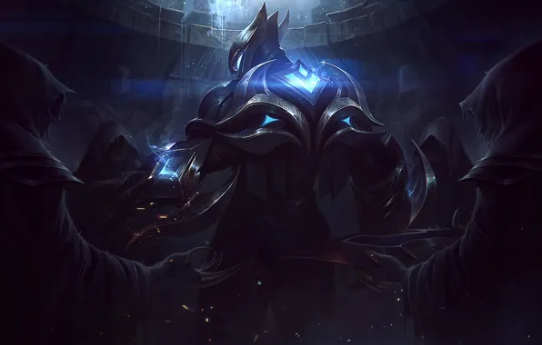Darkness, hands, warrior, League of Legends, League Of Legends, Zed