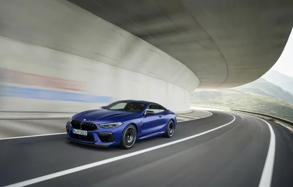 Blue, coupe, BMW, 2019, BMW M8, two-door, M8, M8 Competition Coupe