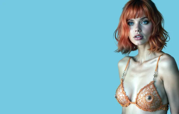 Girl, sexy, lingerie, cleavage, hot girl, nipples, eyes, smile