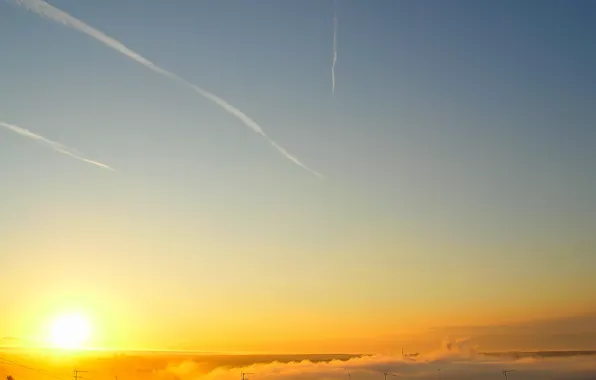 Picture the sun, rays, dawn