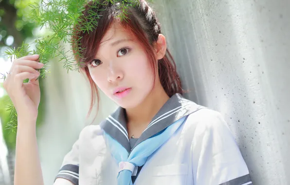 Picture look, girl, face, hair, Asian