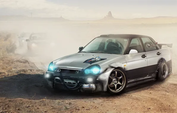 Picture tuning, art, Lada, tuning, art, Lada, photoshop, Priora, kit, Vaz, Prior, 2170